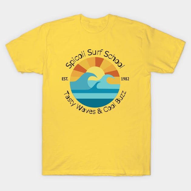 Spicoli Surf School • Fast Times at Ridgemont High Light T-Shirt by TruStory FM